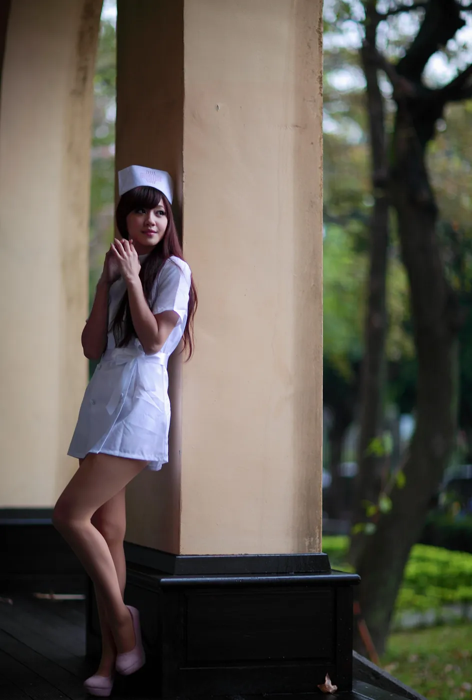 [Mzsock] NO.204 Xiaoya nurse uniform, stockings, high heels and beautiful legs street photography#[70P]-6