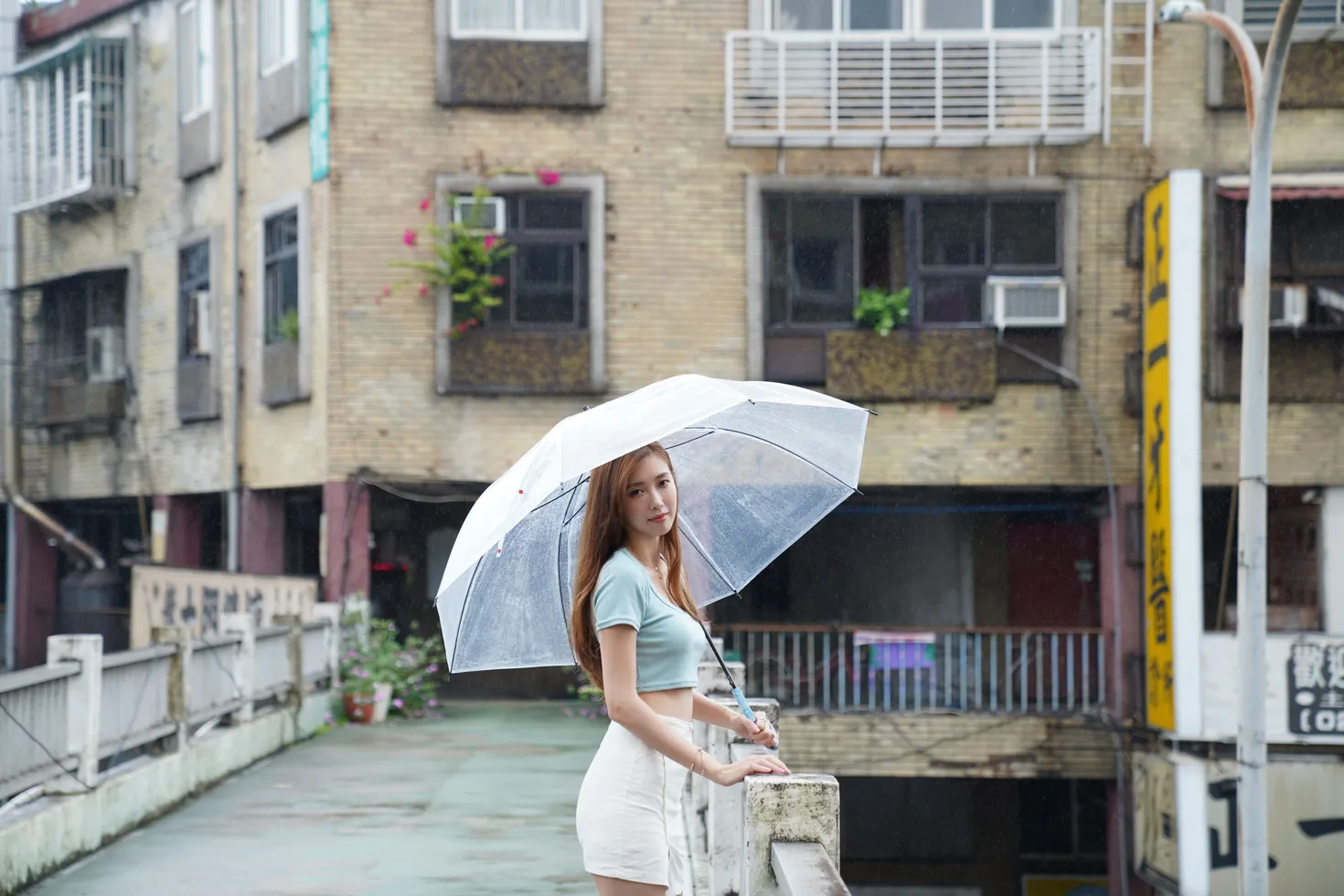 [Mzsock] NO.129 Liao Tingqi’s midriff-revealing short skirt shows off her beautiful legs street photography#[99P]-6