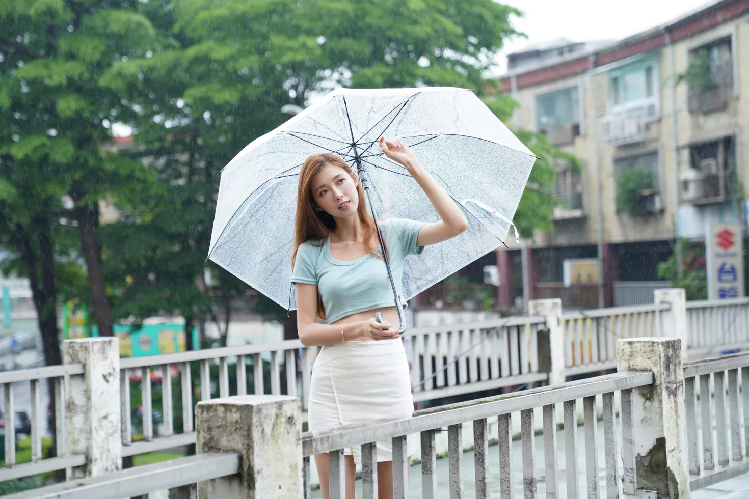 [Mzsock] NO.129 Liao Tingqi’s midriff-revealing short skirt shows off her beautiful legs street photography#[99P]-7