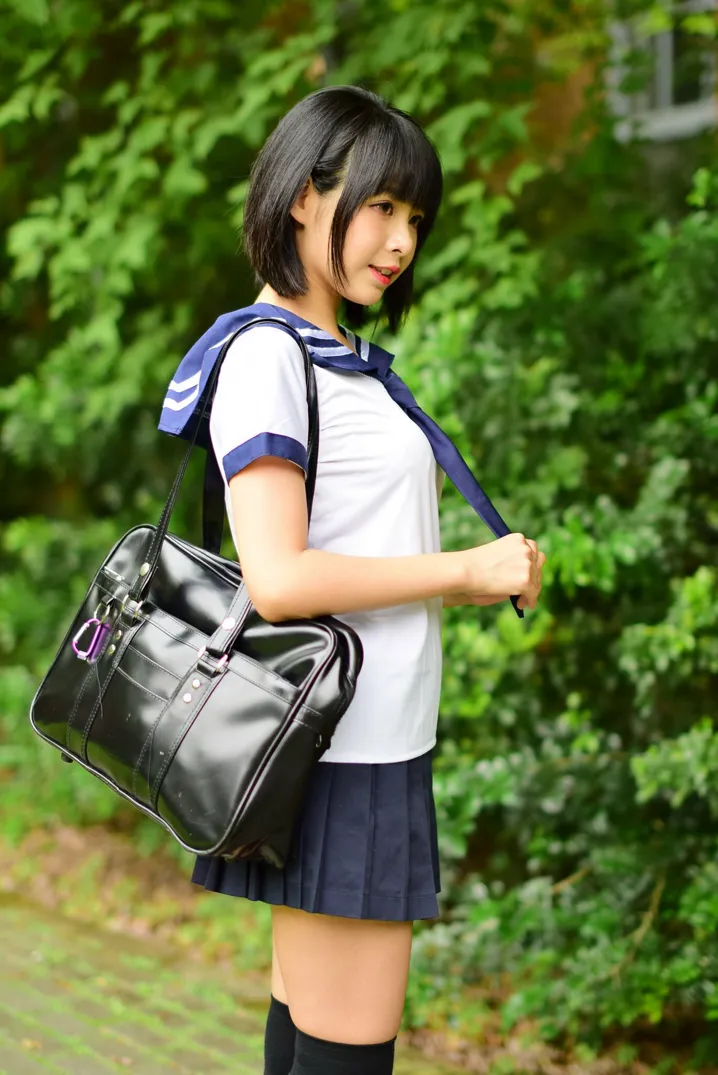 [Mzsock] NO.171 Hailin student uniform street photography#[73P]-2