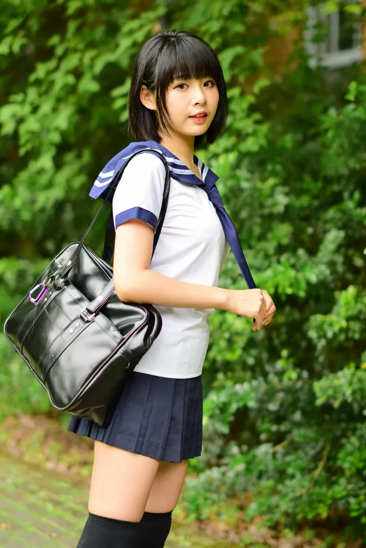 [Mzsock] NO.171 Hailin student uniform street photography#[73P]-3