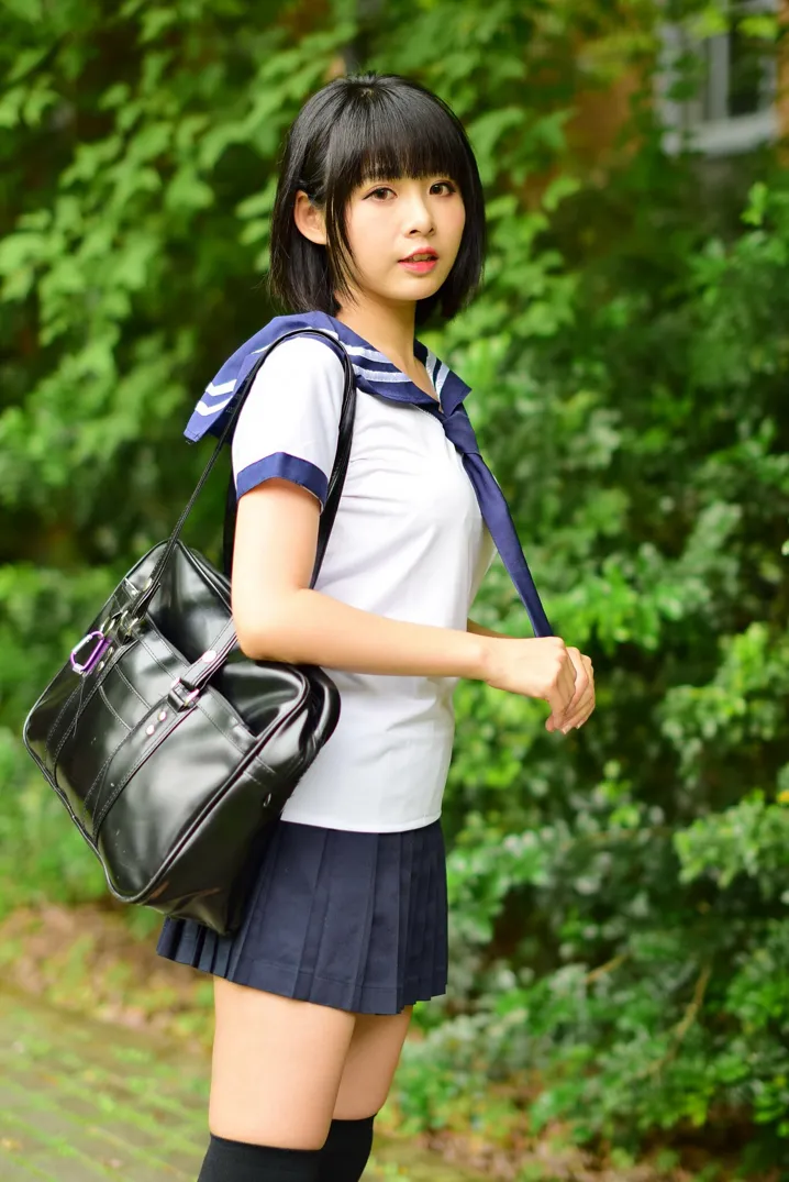 [Mzsock] NO.171 Hailin student uniform street photography#[73P]-4