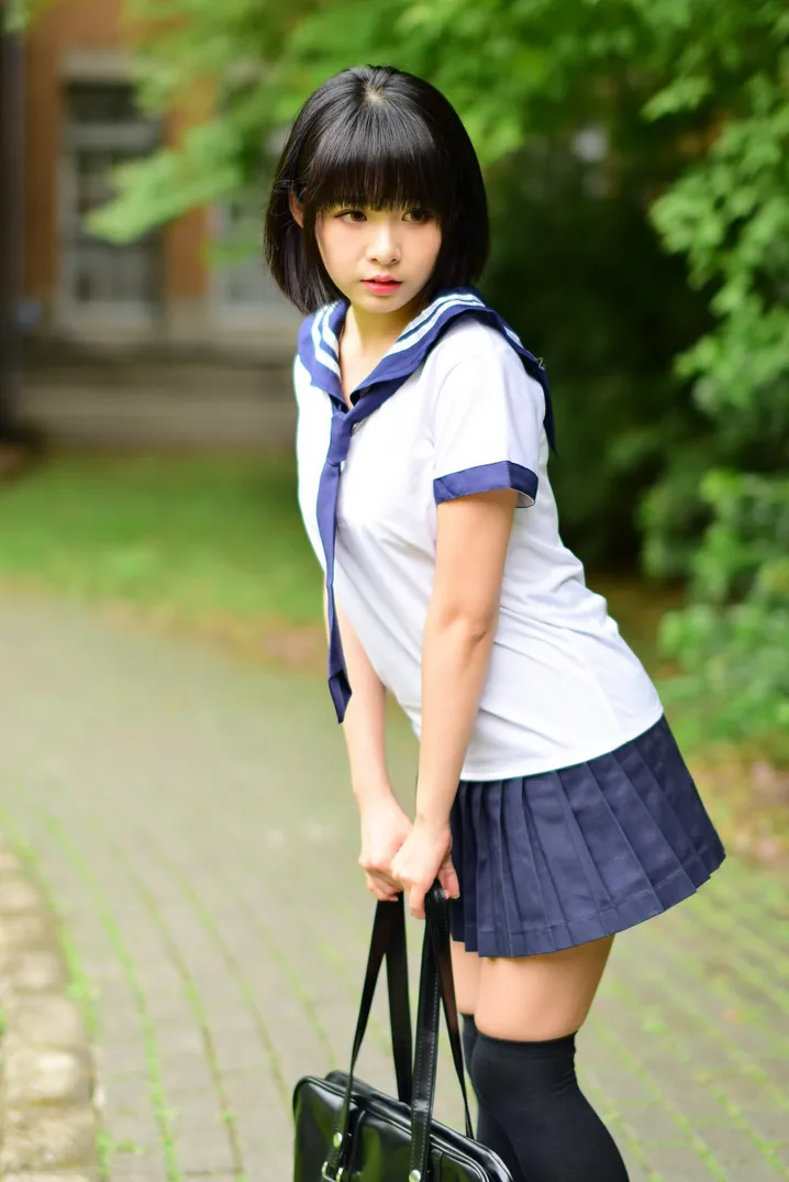 [Mzsock] NO.171 Hailin student uniform street photography#[73P]-1