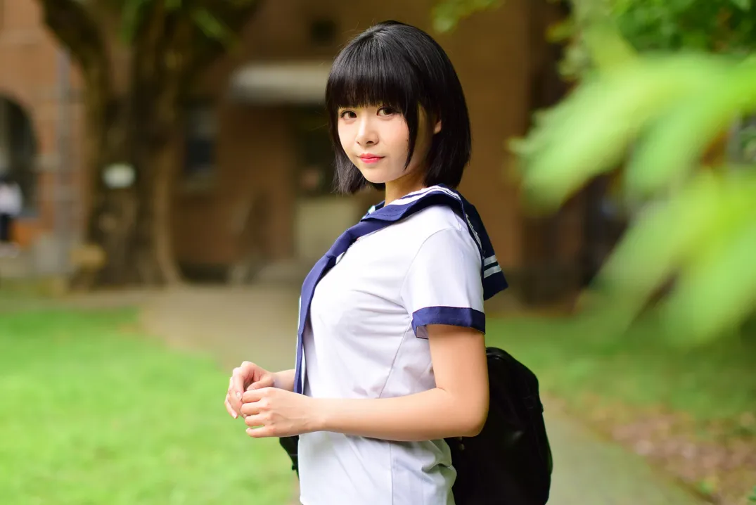 [Mzsock] NO.171 Hailin student uniform street photography#[73P]-7