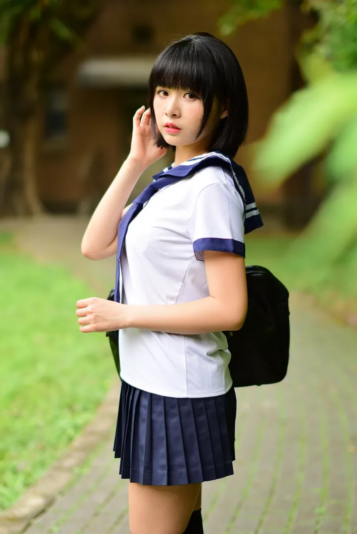 [Mzsock] NO.171 Hailin student uniform street photography#[73P]-8