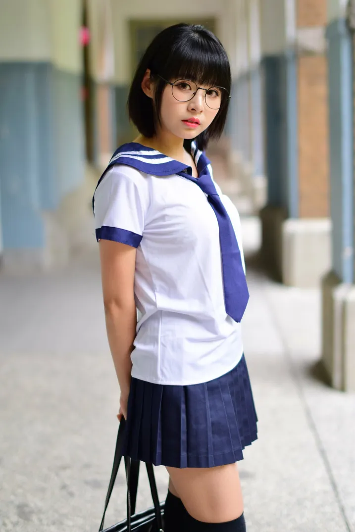 [Mzsock] NO.171 Hailin student uniform street photography#[73P]-3