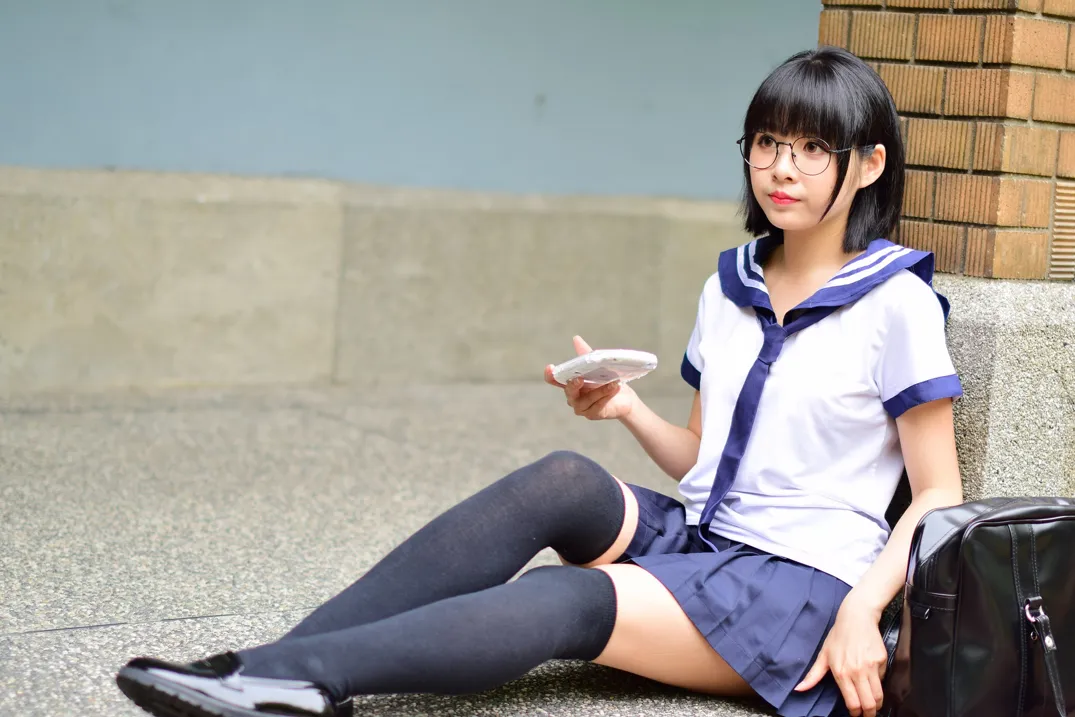 [Mzsock] NO.171 Hailin student uniform street photography#[73P]-1