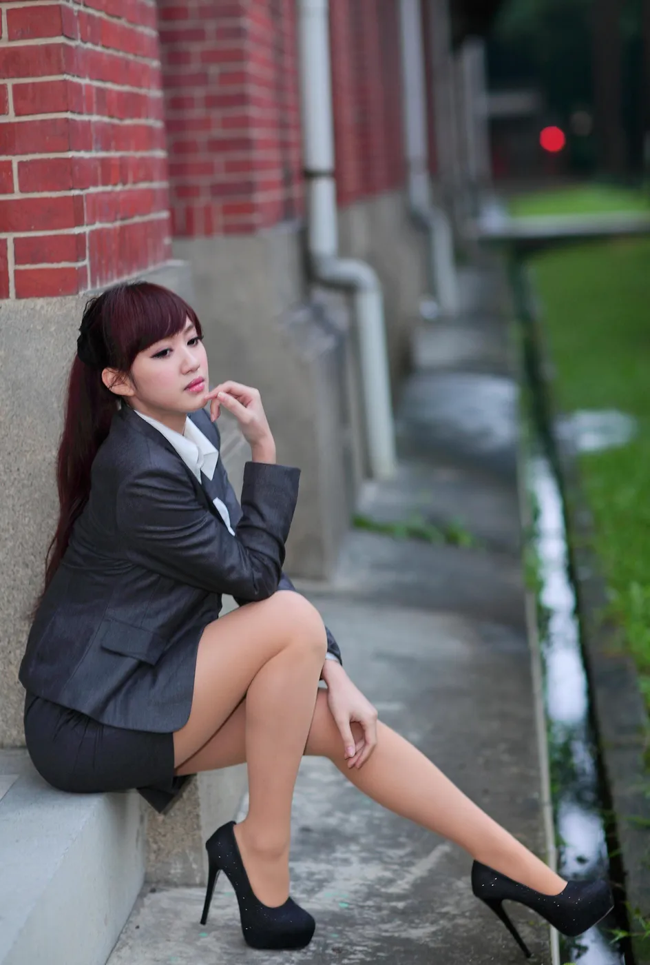 [Mzsock] NO.208 Xiaoya OL stockings, high heels and beautiful legs street photography#[40P]-1