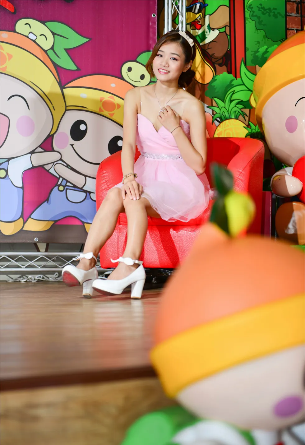 [Mzsock] NO.169 Zhang Yuanzhen, pink dress, high heels and beautiful legs street photography#[105P]-1