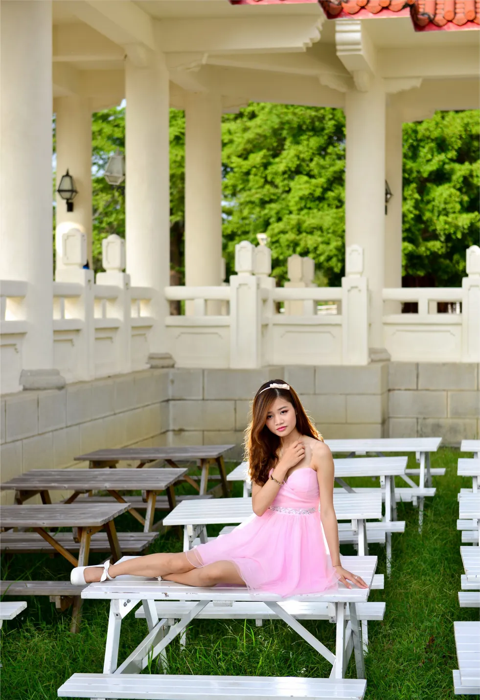 [Mzsock] NO.169 Zhang Yuanzhen, pink dress, high heels and beautiful legs street photography#[105P]-8