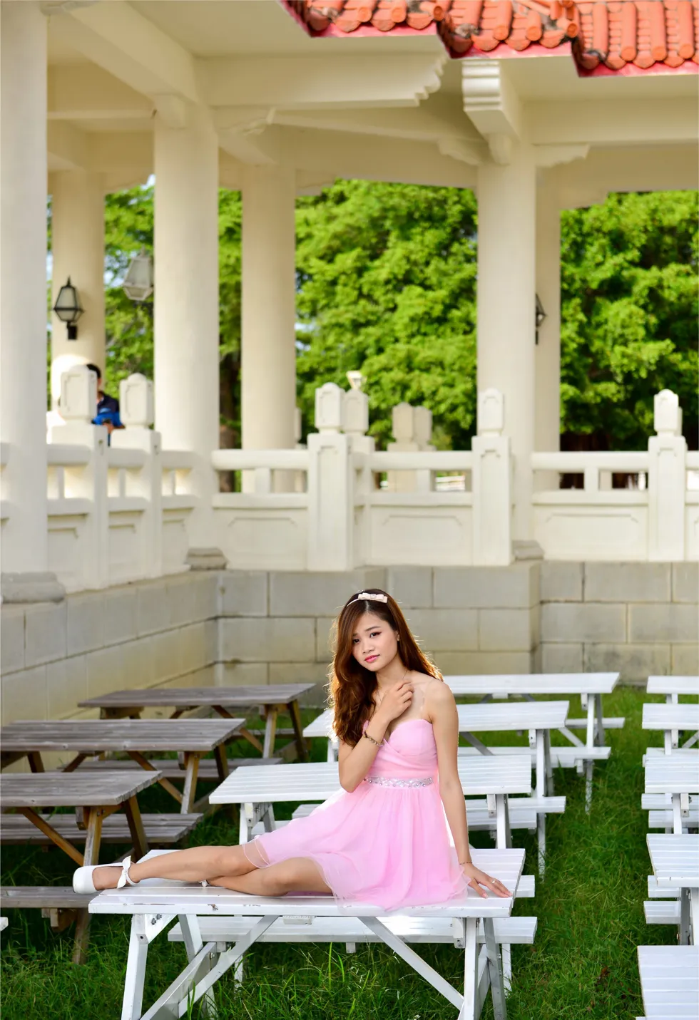 [Mzsock] NO.169 Zhang Yuanzhen, pink dress, high heels and beautiful legs street photography#[105P]-9