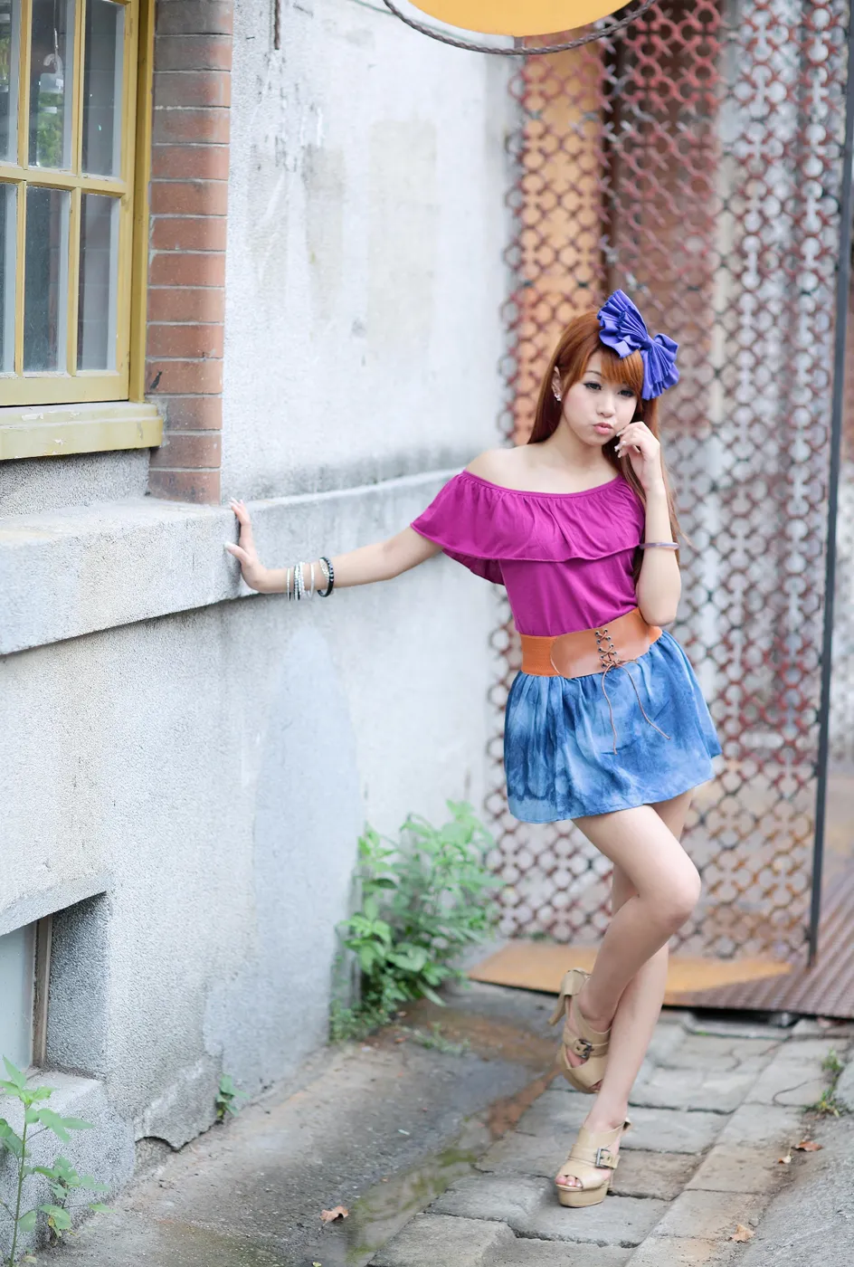 [Mzsock] NO.206 Xiaowen short skirt with cool and beautiful legs street photography#[52P]-2