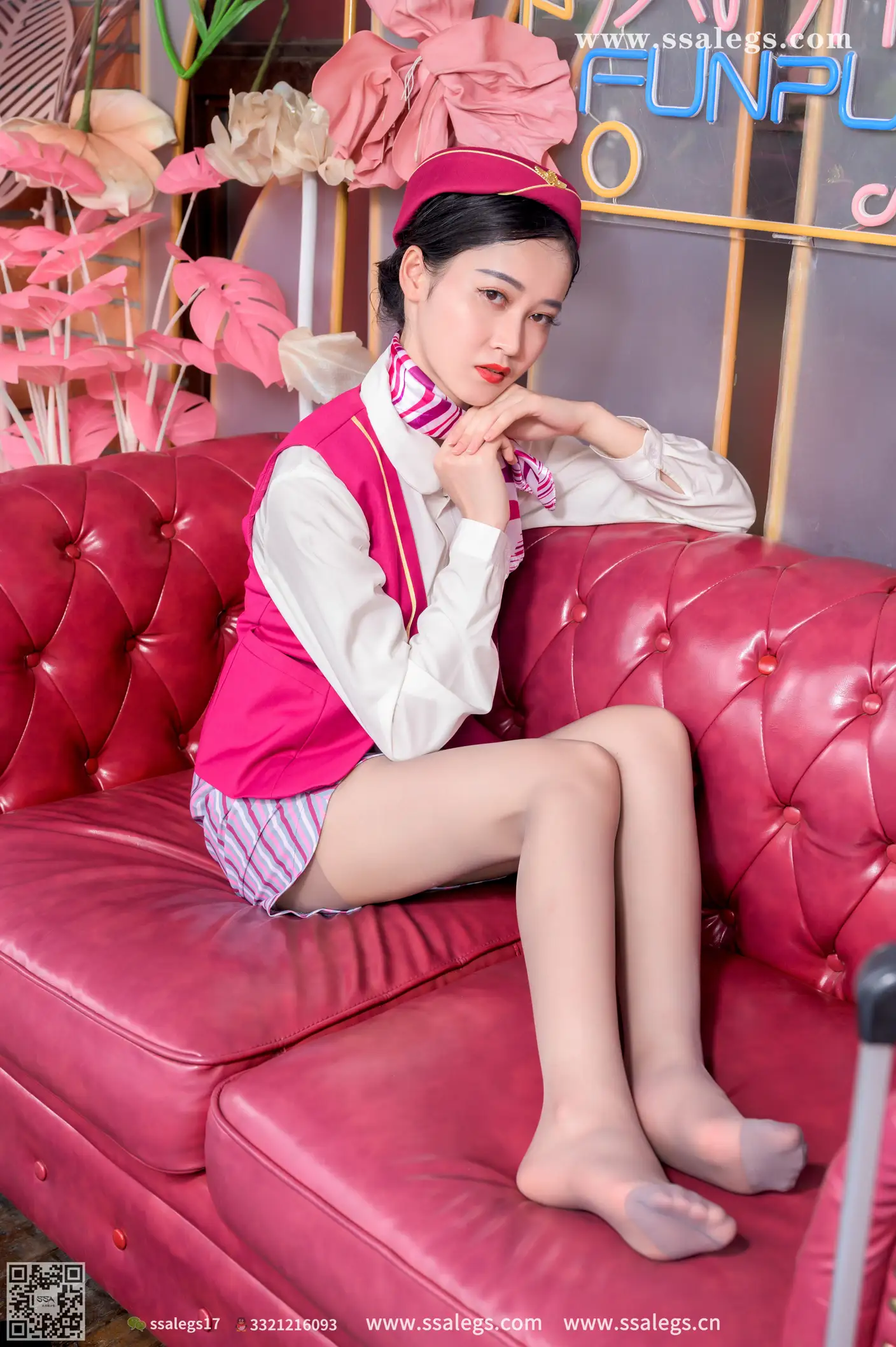 [Mzsock] NO.436 Her stewardess dream (below) silk club#[127P]-8