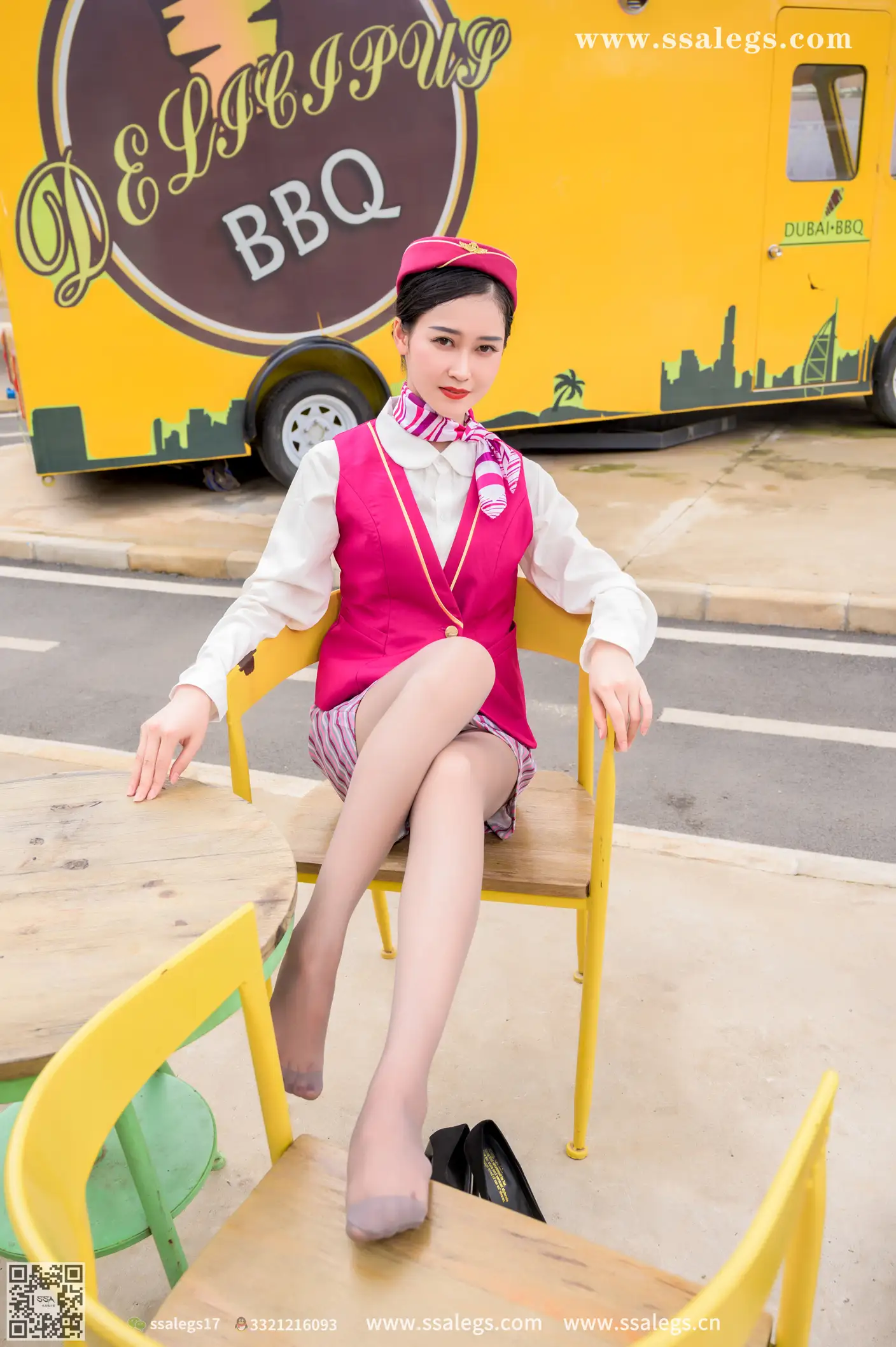 [Mzsock] NO.436 Her stewardess dream (below) silk club#[127P]-4