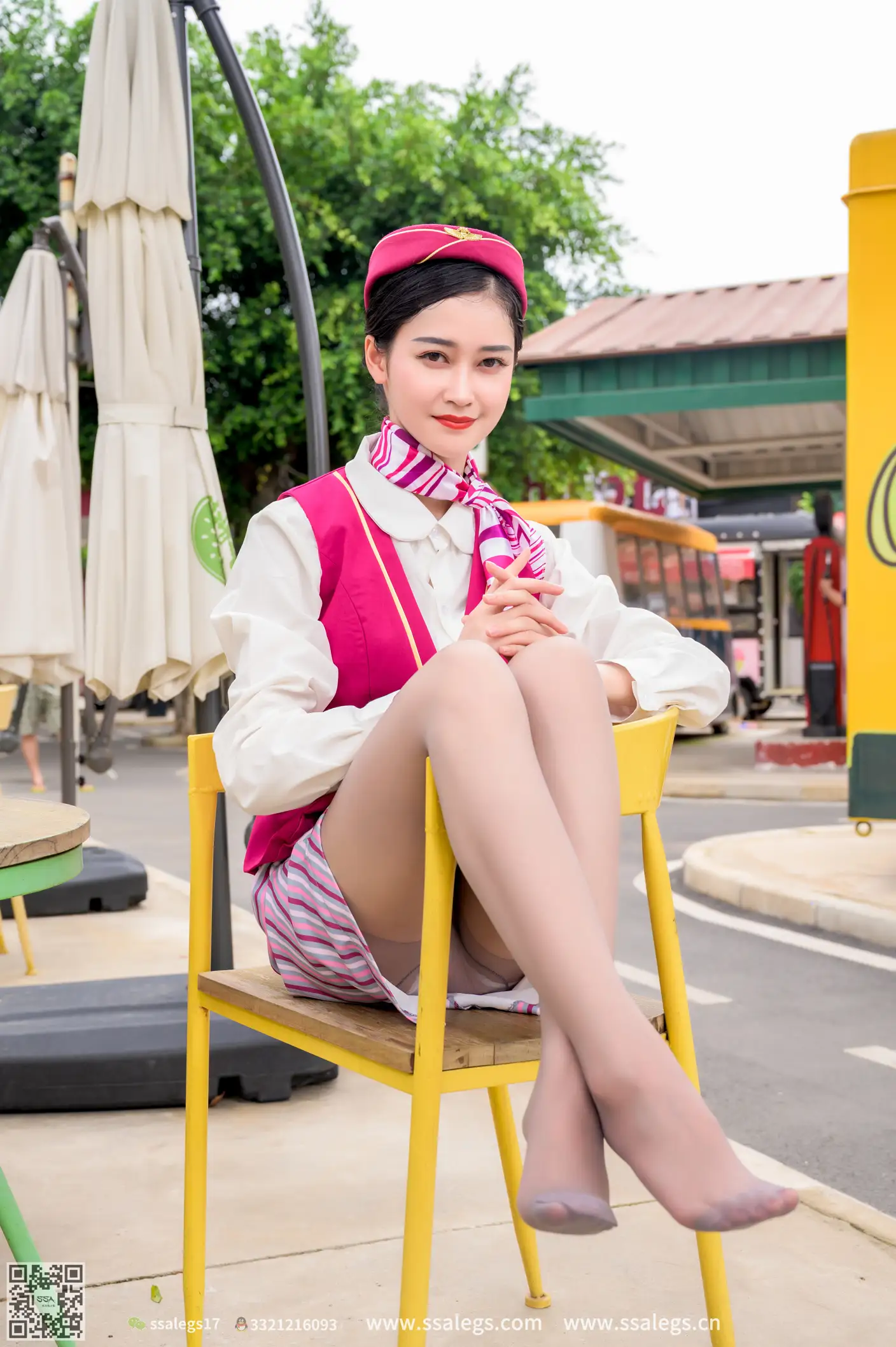 [Mzsock] NO.436 Her stewardess dream (below) silk club#[127P]-7