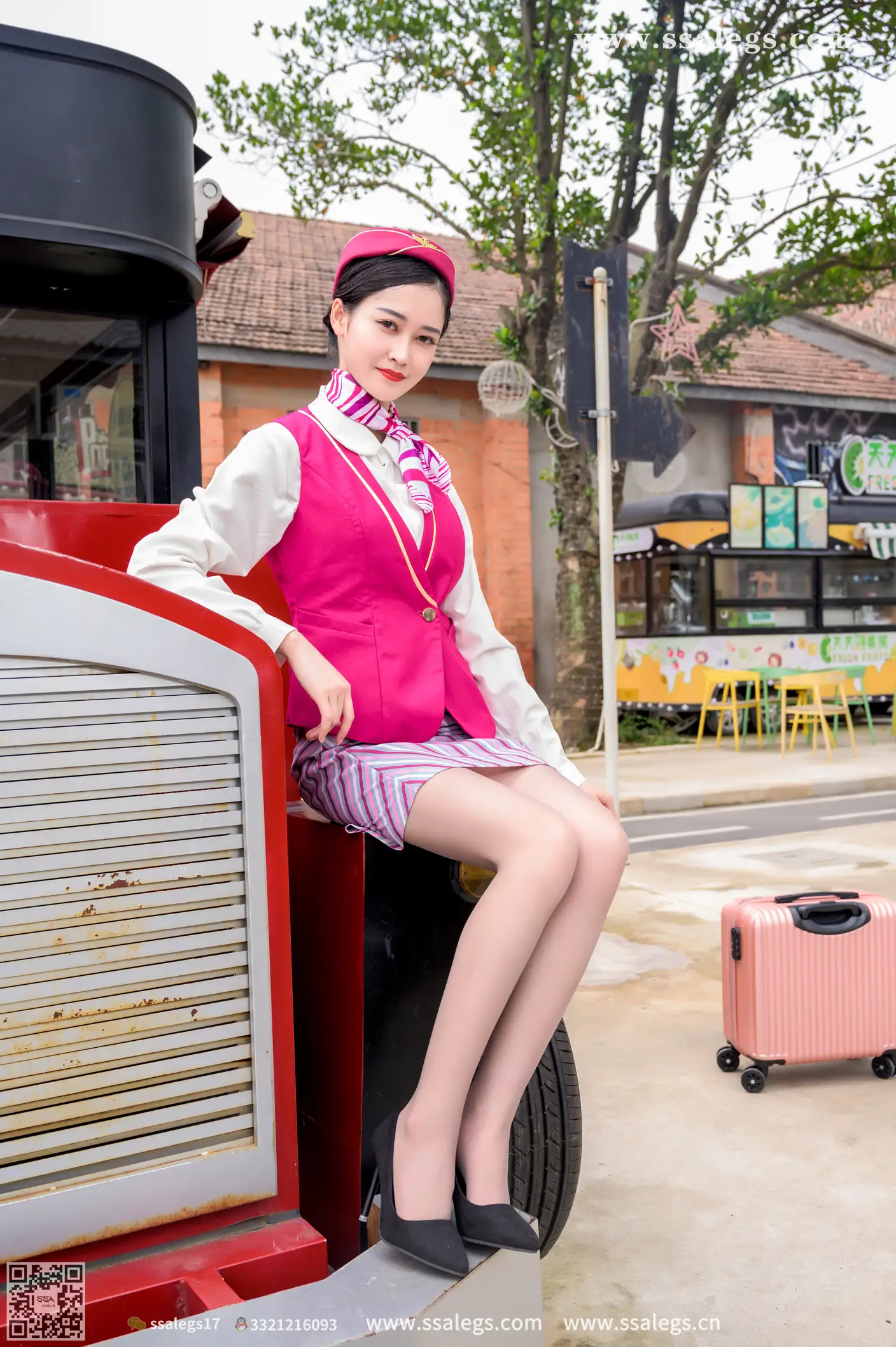 [Mzsock] NO.436 Her stewardess dream (below) silk club#[127P]-8