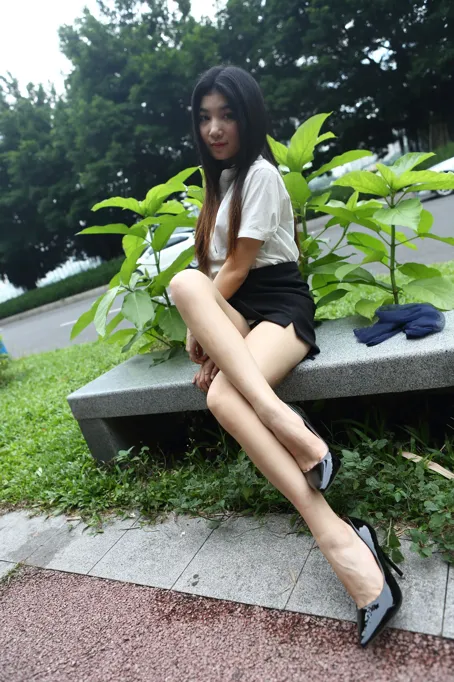 [Mzsock] NO.083 Qiqi’s retro dark blue stockings street photography#[94P]-10