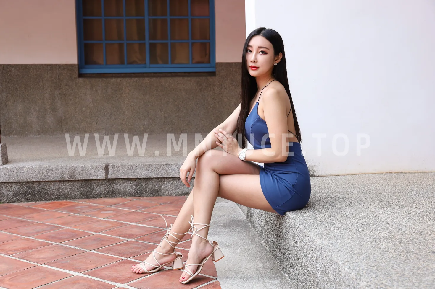 [Mzsock] NO.165 Wu Caijie’s suspender dress and short skirt with high legs and beautiful legs street photography#[50P]-10