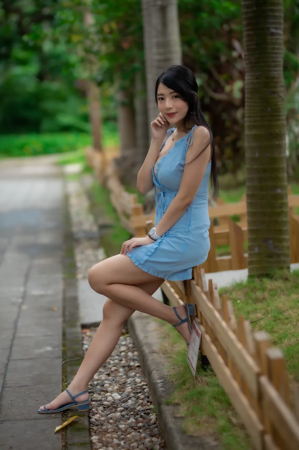 [Mzsock] NO.170 Xiangqin suspender dress with high heels and beautiful legs street photography#[48P]-5