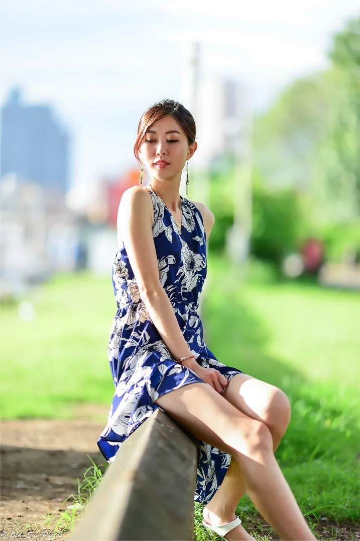 [Mzsock] NO.196 Zhao Tingting dress with cool and high legs street photography#[105P]-4