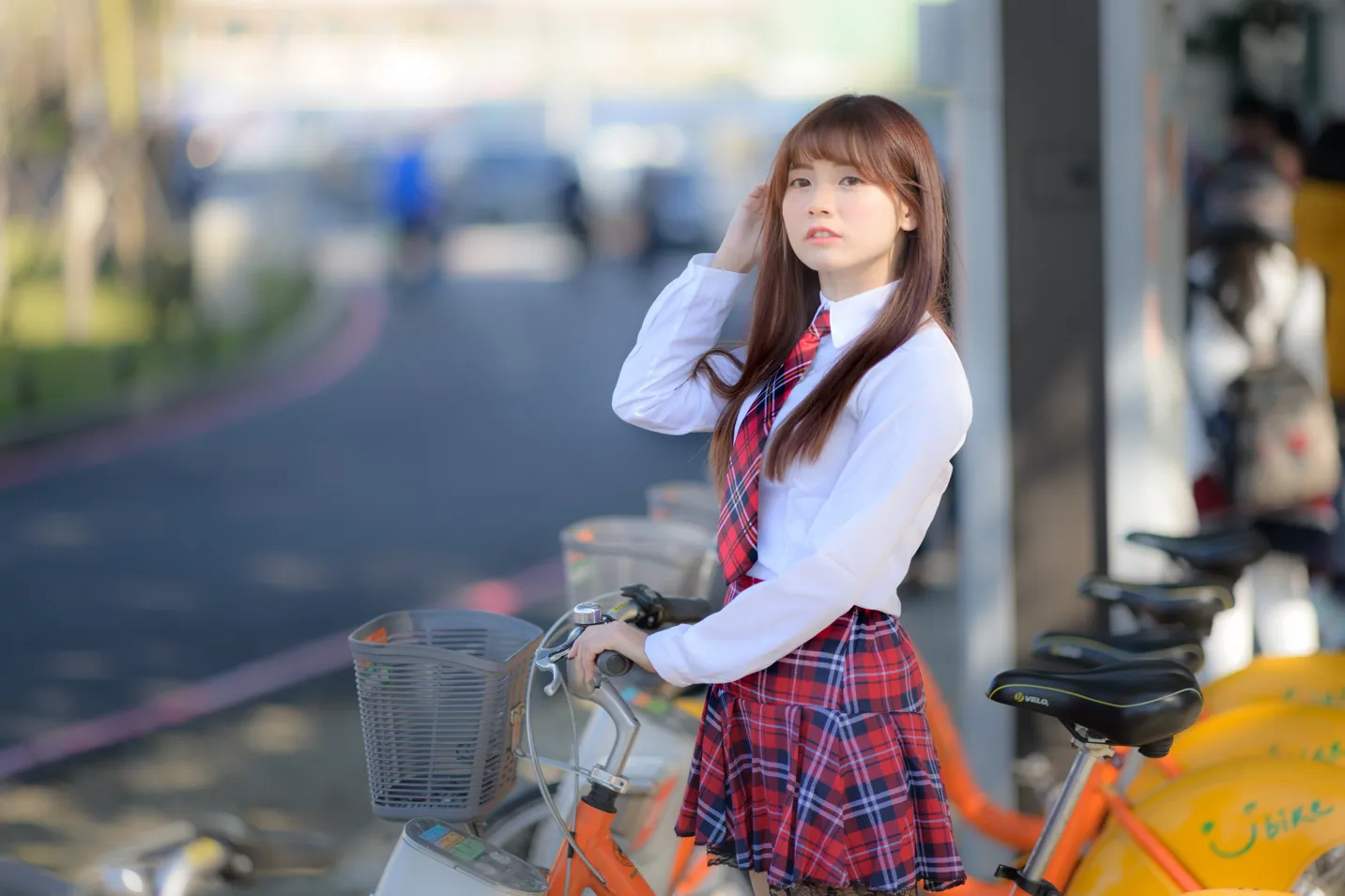 [Mzsock] NO.233 Student uniform high heels street photography#[105P]-6