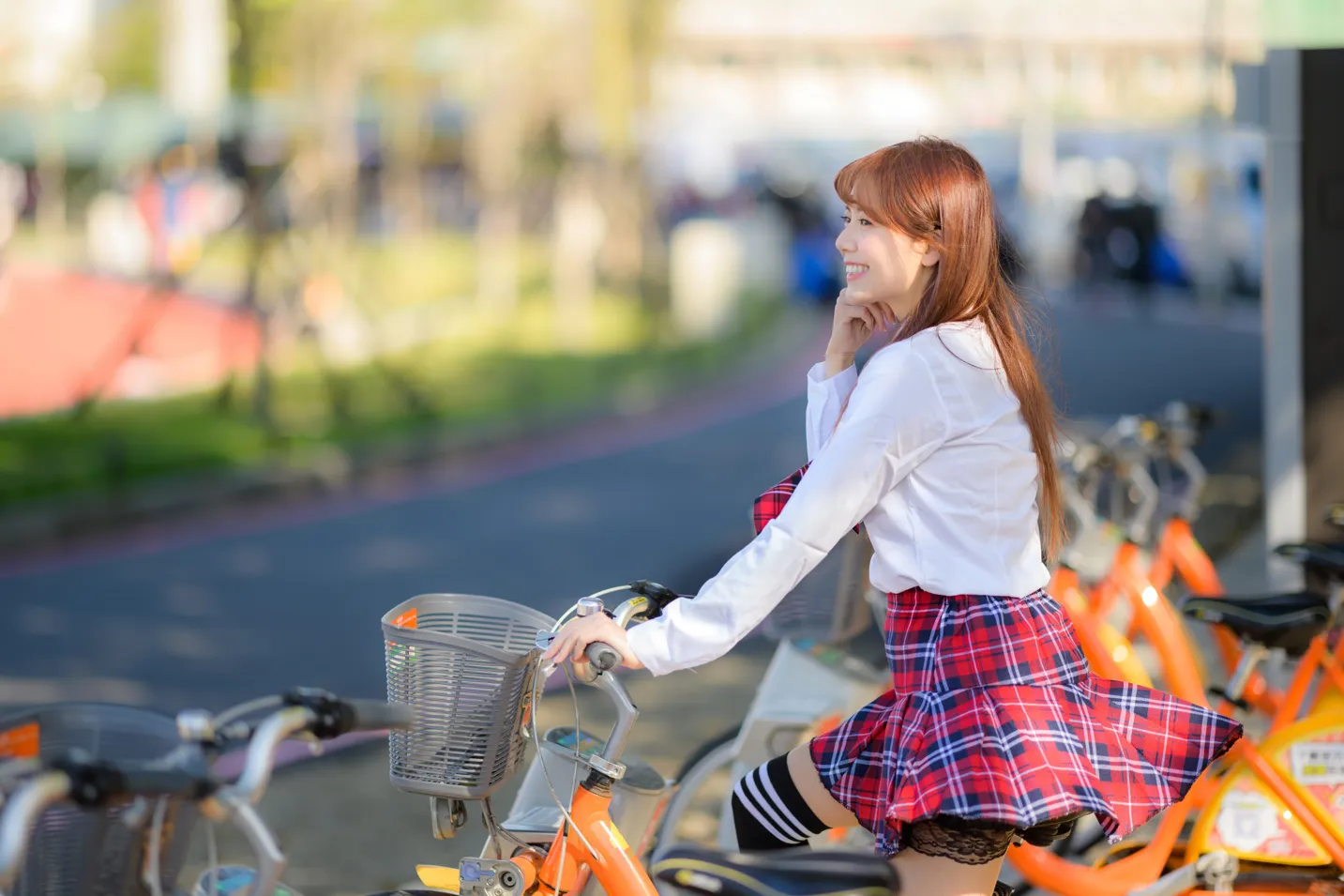 [Mzsock] NO.233 Student uniform high heels street photography#[105P]-3