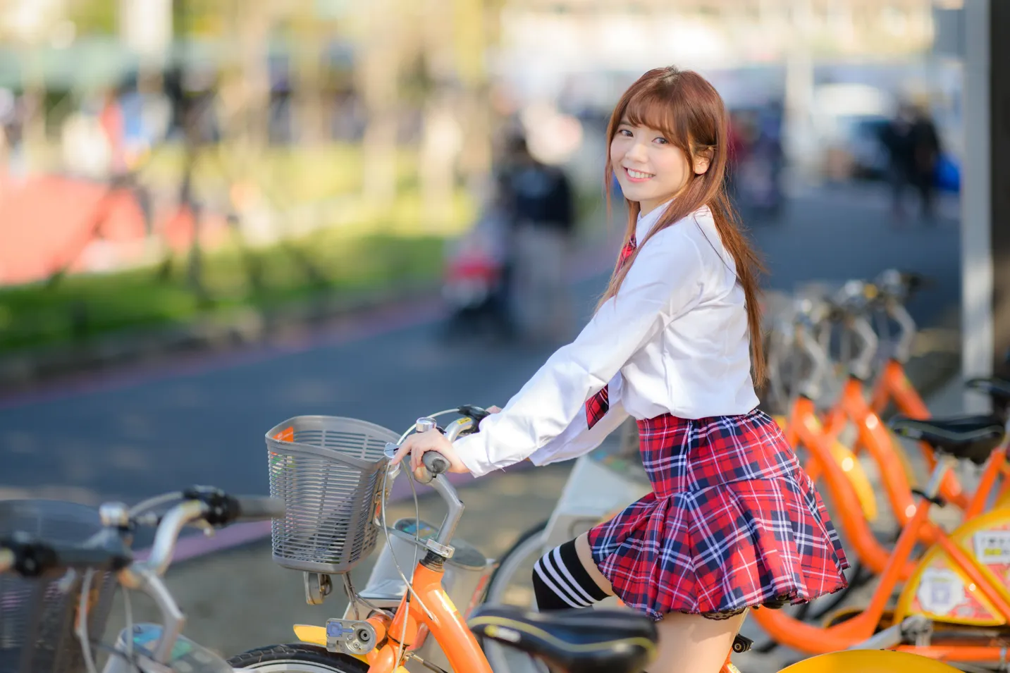 [Mzsock] NO.233 Student uniform high heels street photography#[105P]-4