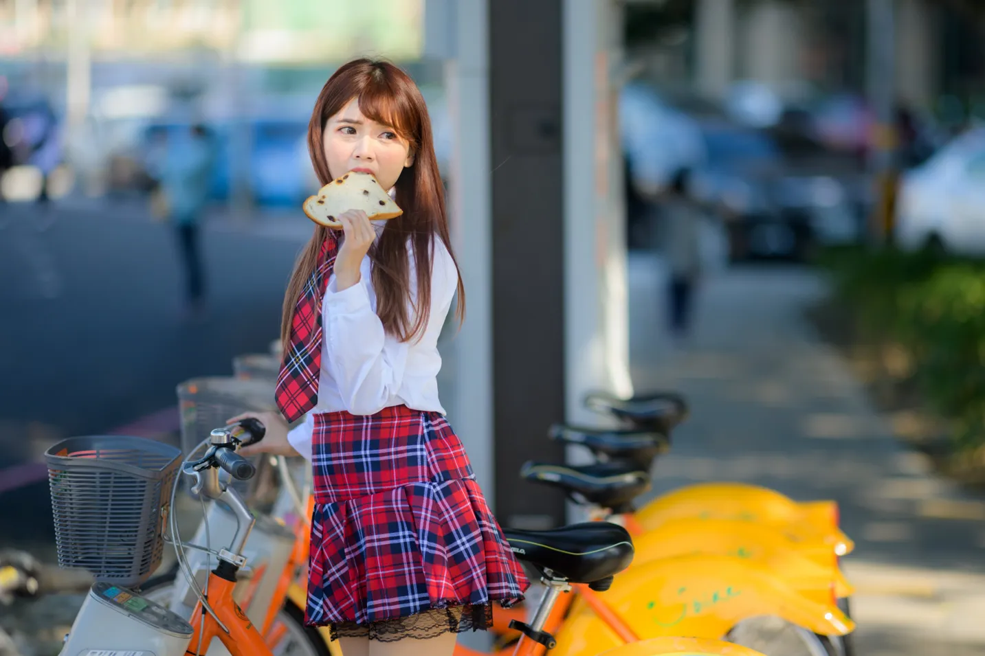 [Mzsock] NO.233 Student uniform high heels street photography#[105P]-2