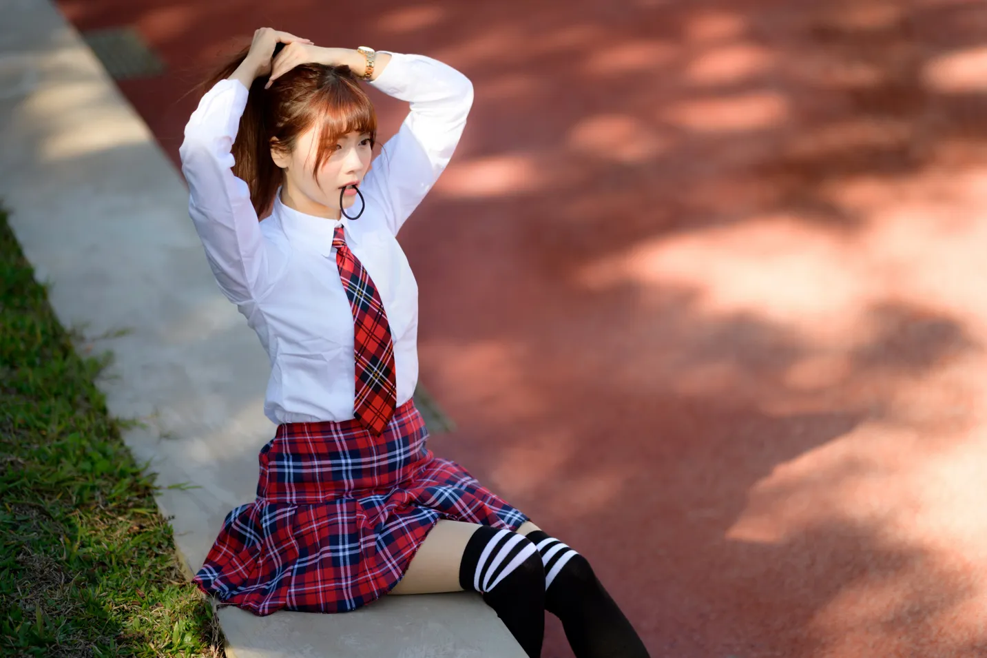 [Mzsock] NO.233 Student uniform high heels street photography#[105P]-6