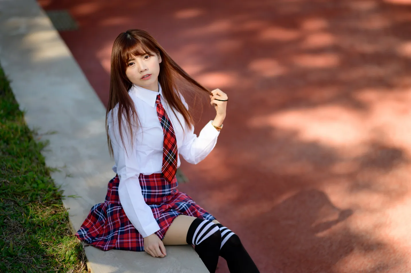 [Mzsock] NO.233 Student uniform high heels street photography#[105P]-9