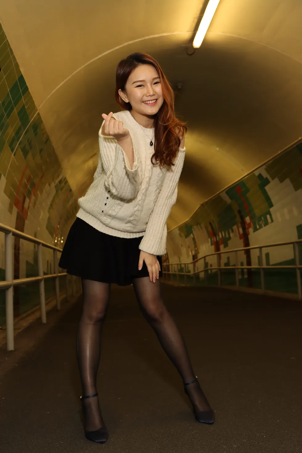 [Mzsock] NO.099 Erika short skirt black silk high heels beautiful legs street photography#[106P]-10