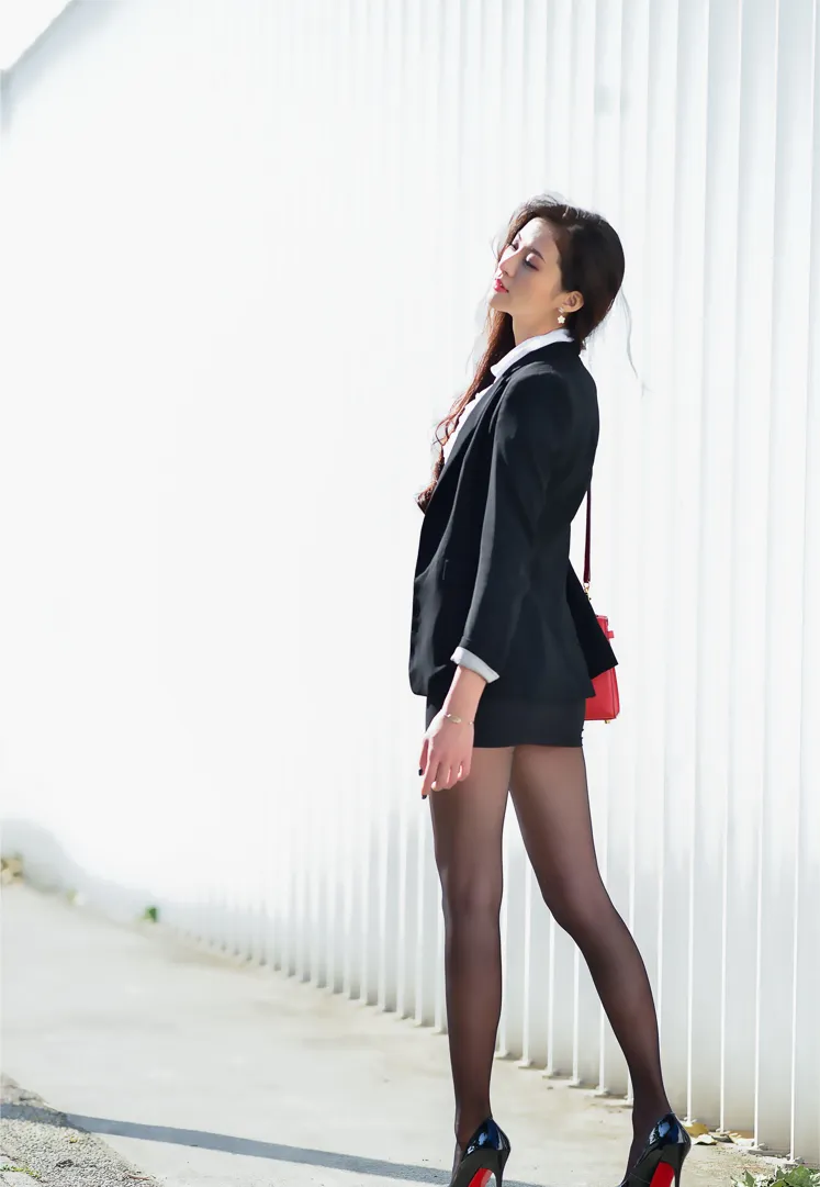 [Mzsock] NO.146 Lola Xuecen OL black silk high heels beautiful legs street photography#[105P]-4