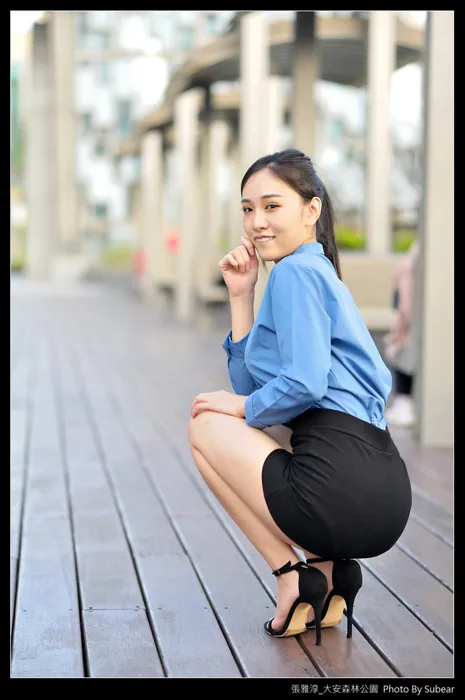 [Mzsock] NO.091 Zhang Yachun, Daan Forest, high heels and beautiful legs, outdoor shot street photography#[54P]-8