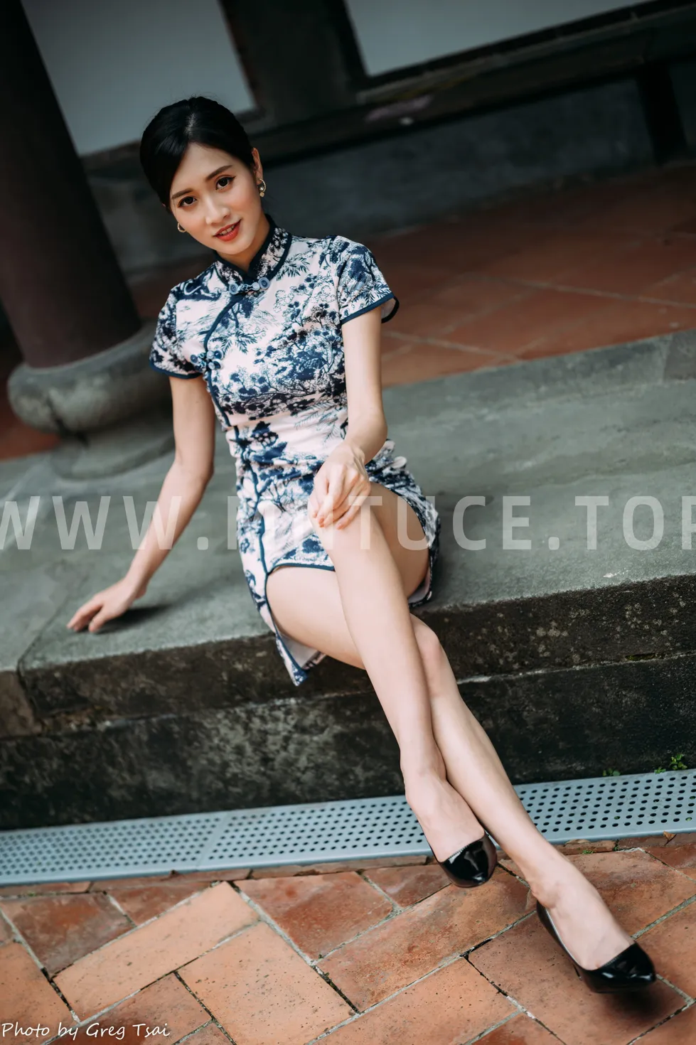 [Mzsock] NO.151 Zhang Jun short cheongsam, stockings, high heels and beautiful legs street photography#[54P]-10