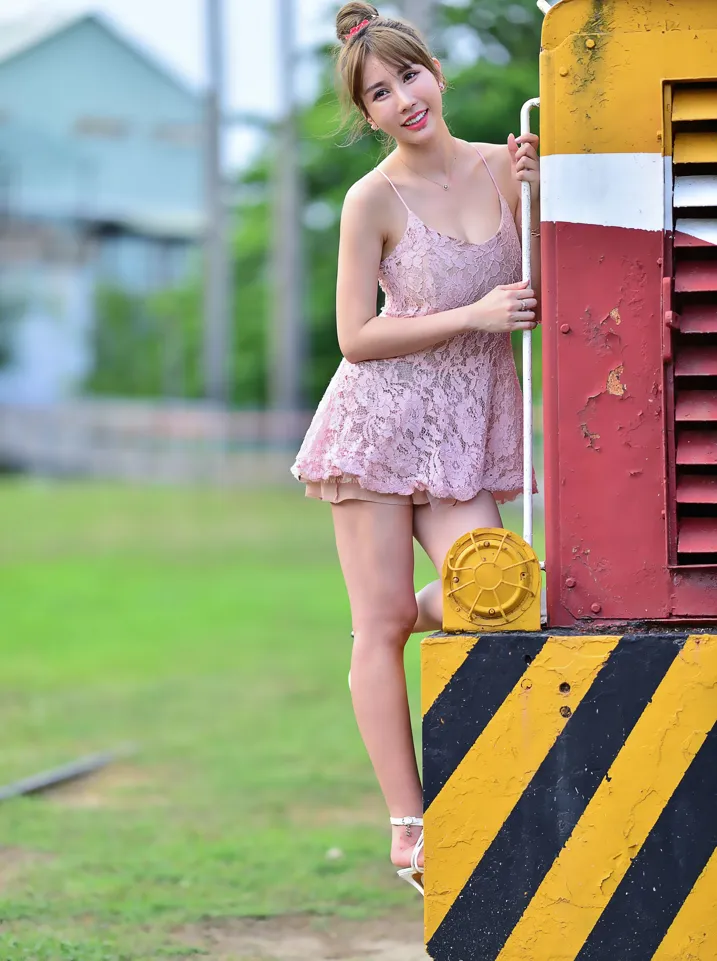 [Mzsock] NO.201 Chen Weiyu suspender dress with cool and beautiful legs street photography#[105P]-10