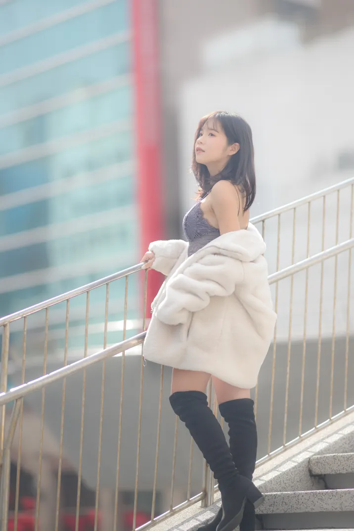 [Mzsock] NO.215 YoYo denim shorts and boots street photography#[105P]-10