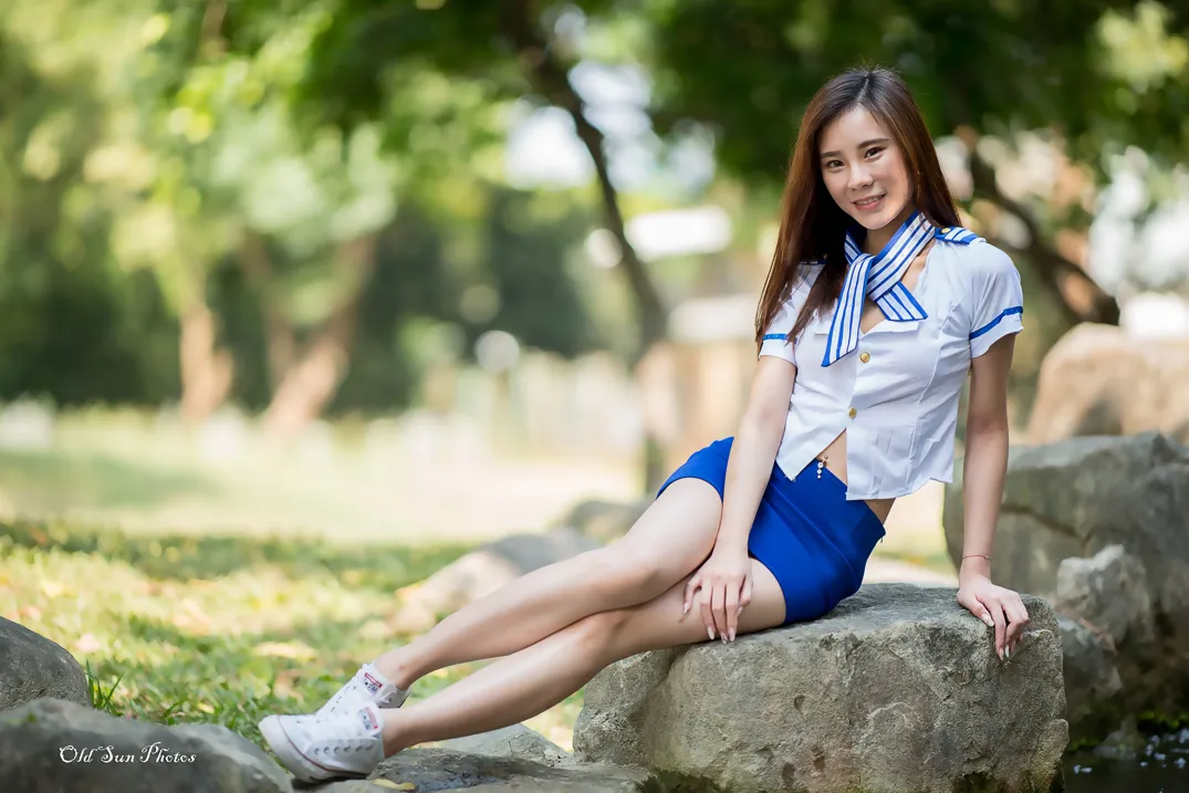 [Mzsock] NO.184 Chen Lixuan stewardess style beautiful legs street photography#[105P]-8