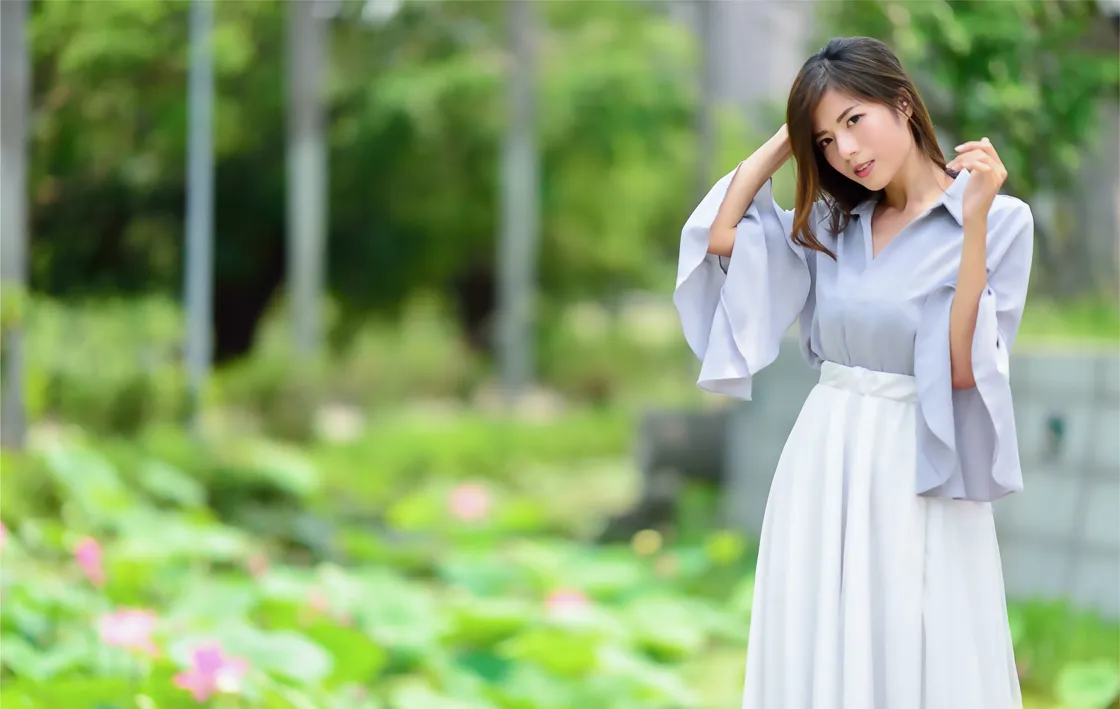 [Mzsock] NO.145 Fang Weizhen’s elegant long skirt with high legs street photography#[105P]-1