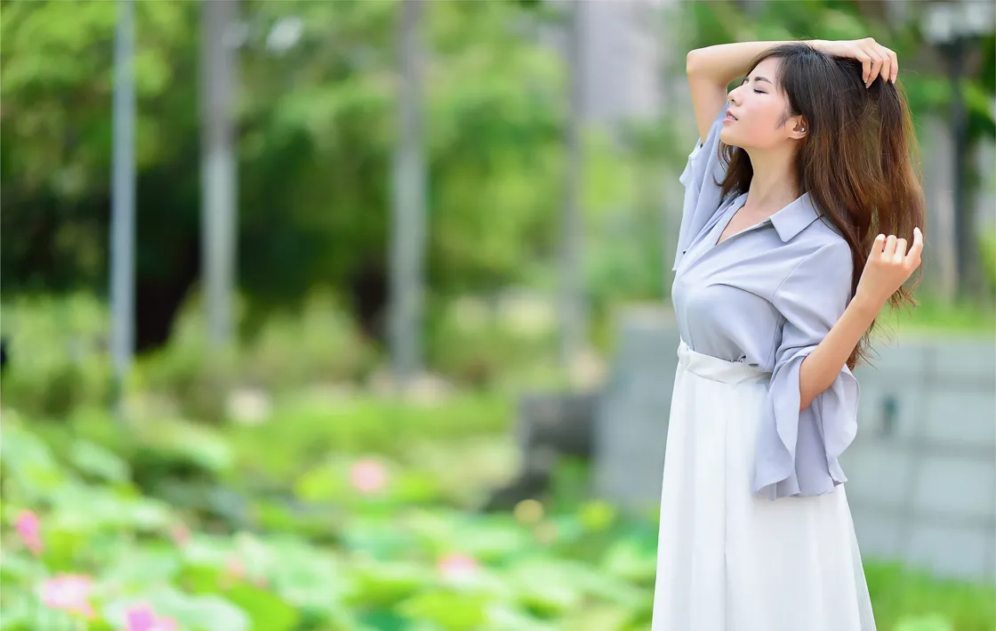 [Mzsock] NO.145 Fang Weizhen’s elegant long skirt with high legs street photography#[105P]-2