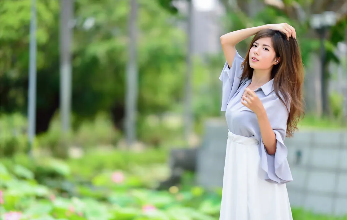 [Mzsock] NO.145 Fang Weizhen’s elegant long skirt with high legs street photography#[105P]-5