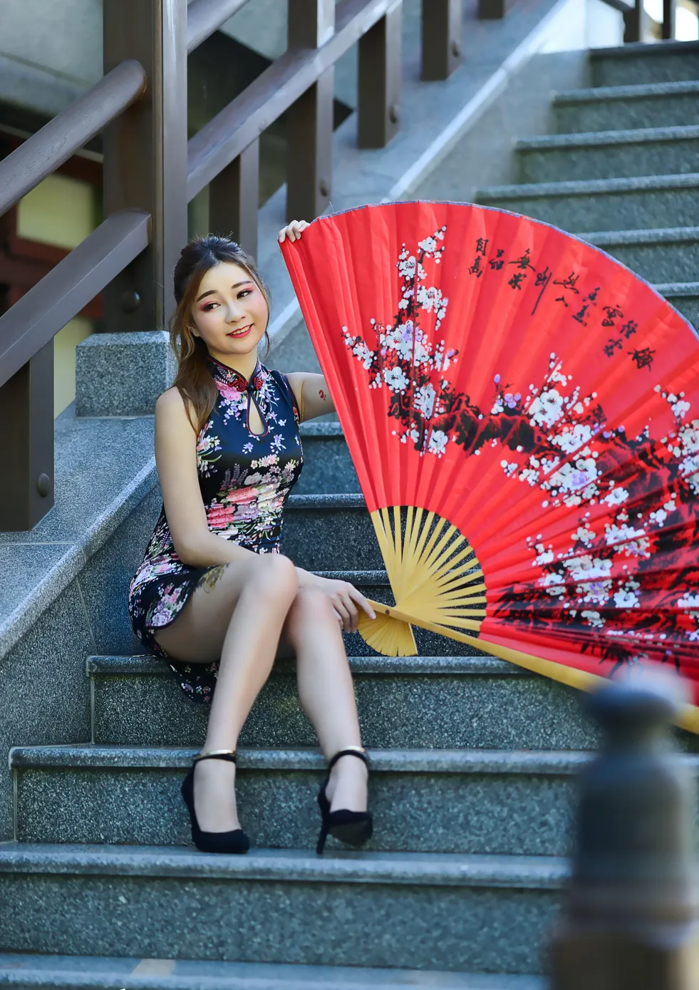 [Mzsock] NO.209 Chen Yingrong short cheongsam high heels beautiful legs street photography#[58P]-5