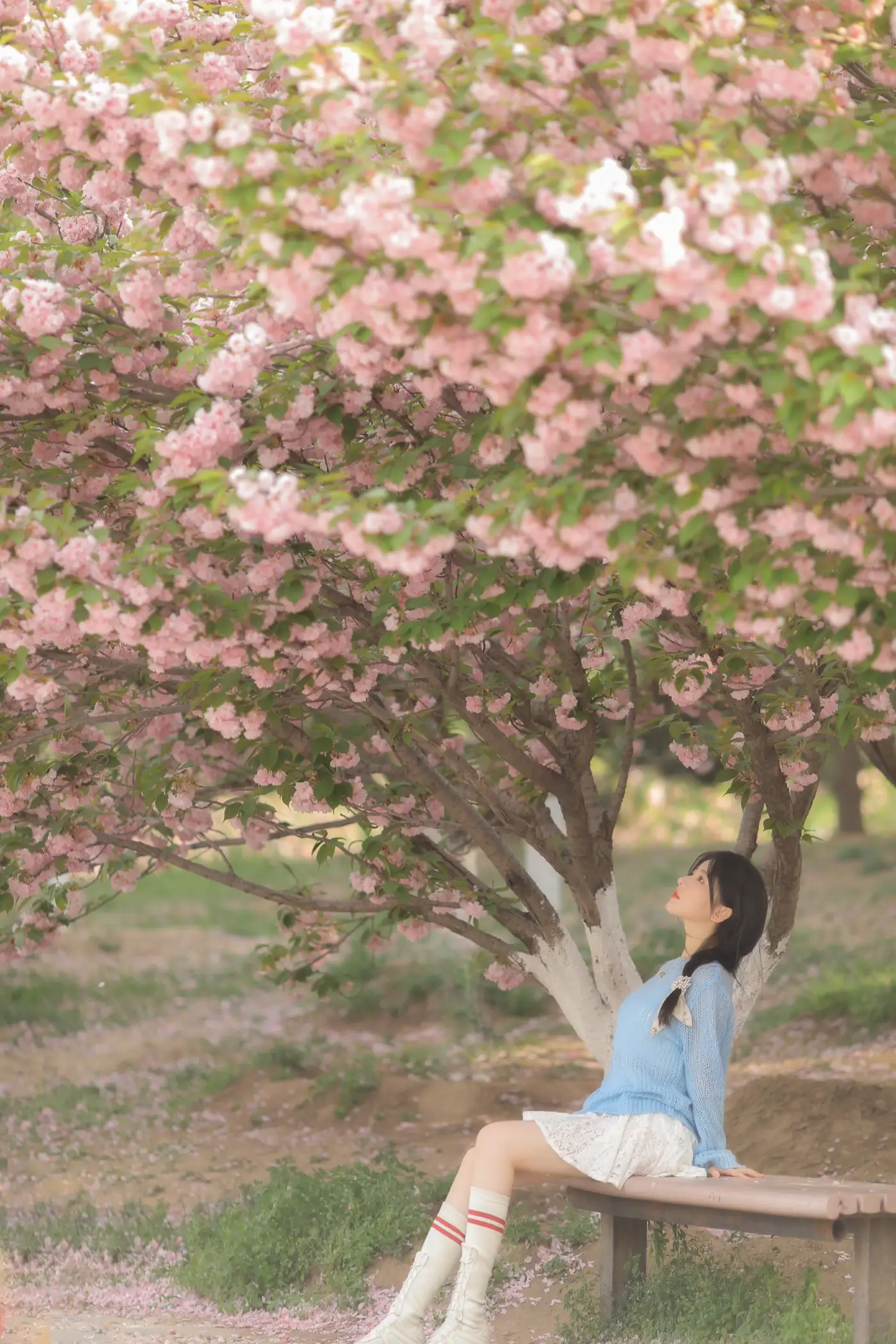 [YITUYU] 2022.06.22 Vol.1252 – Pink Blue Evening Cherry Blossoms Yang Yimo#[29P]-8