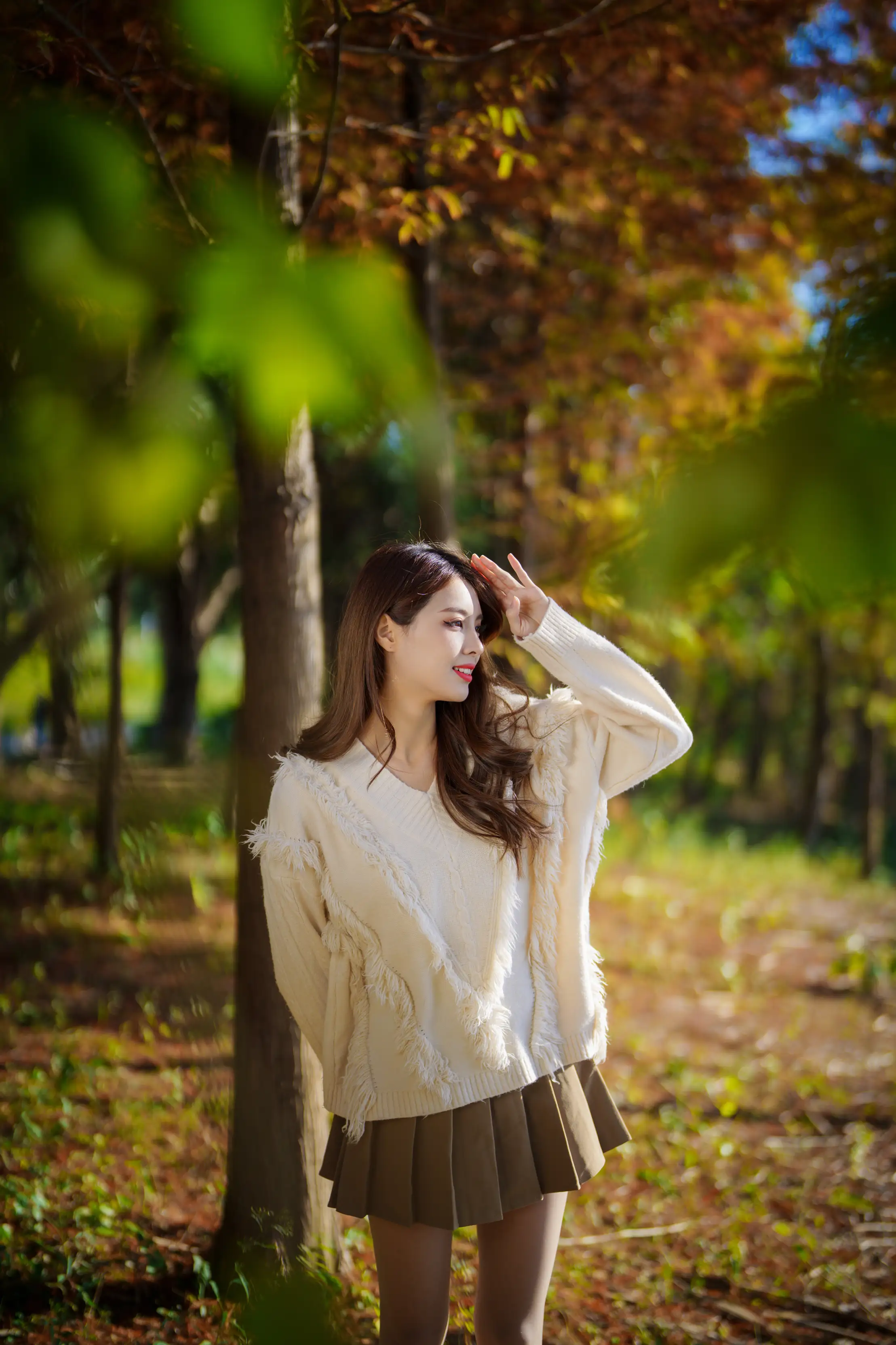 [YITUYU] 2022.02.03 Vol.745 – One leaf knows autumn, the metasequoia tree in autumn is brilliant in red Teng Jing#[50P]-3