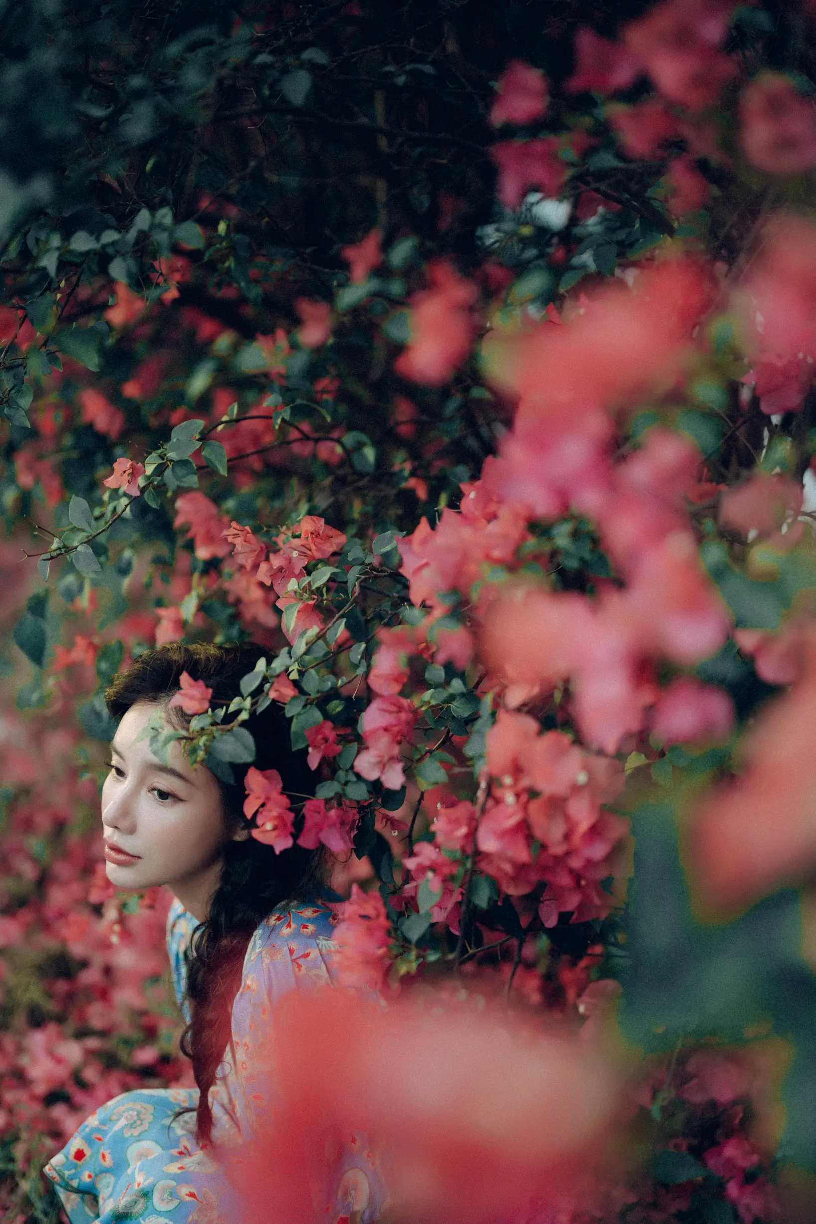 [YITUYU] 2022.06.25 Vol.1282 – Glowing hair, the goddess under the bougainvillea waterfall Classmate Shuwen#[55P]-3